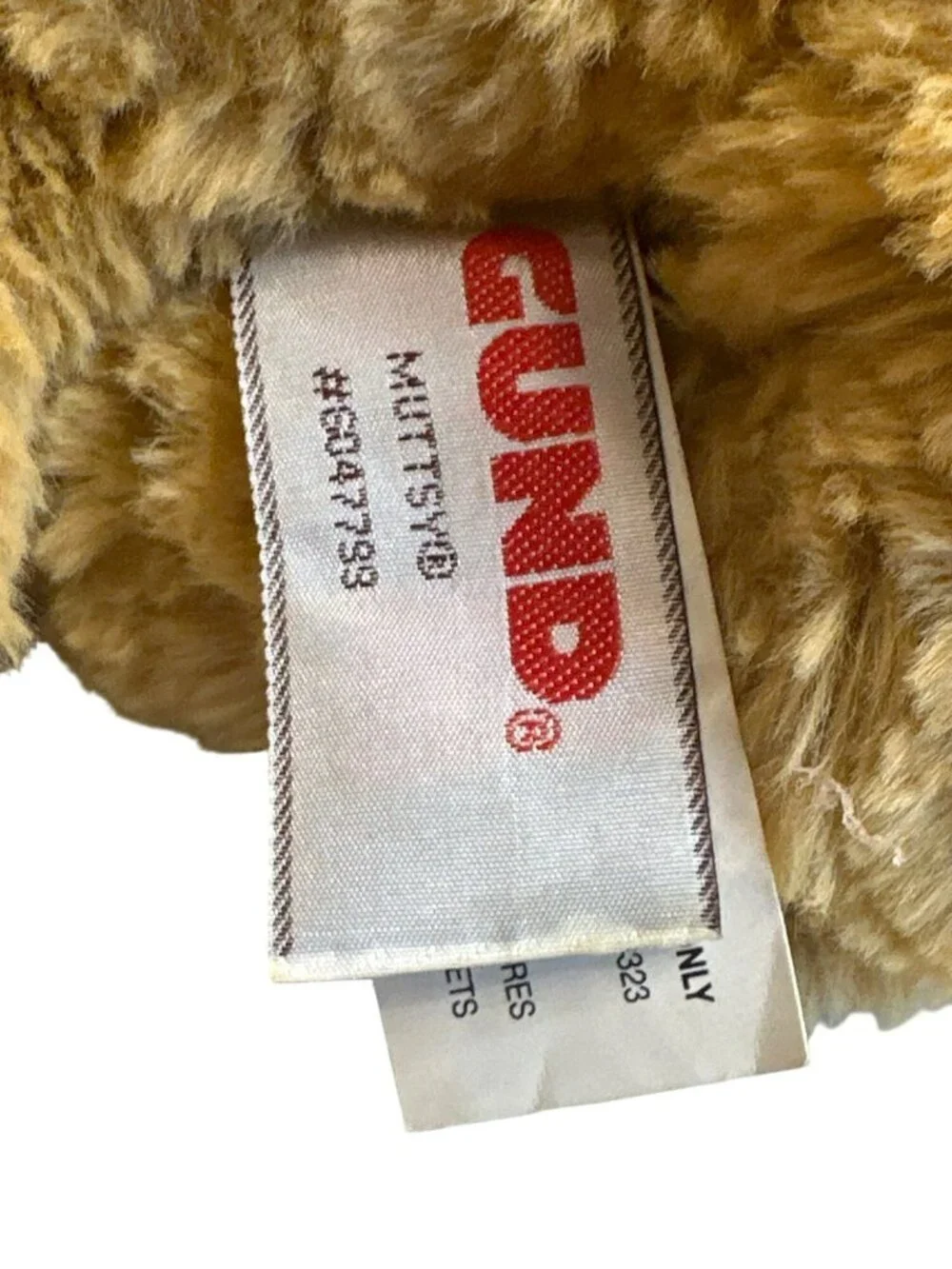 GUND Muttsy Plush Dog Tan Gold Shaggy Floppy Puppy 6047799 16